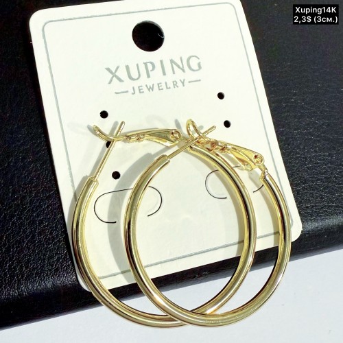 Сережки Xuping14К 10854 (3см)